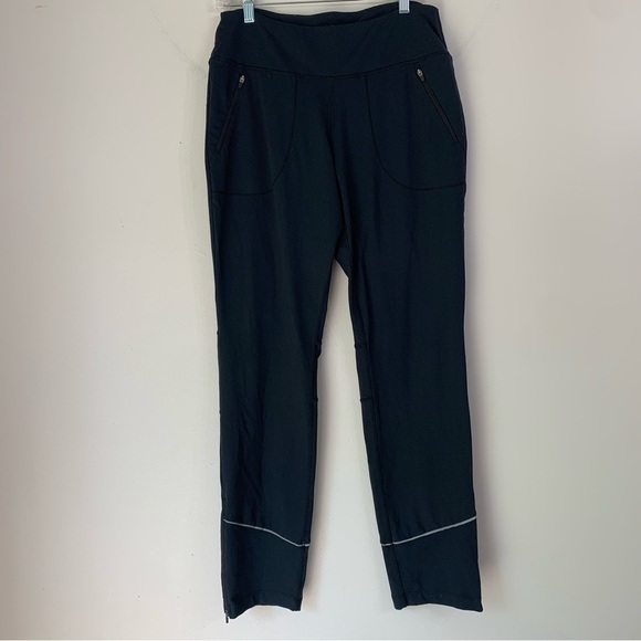 Title Nine Legging Pants Nylon Zip Pockets/Ankle Workout Sweat Pants Small - Picture 1 of 7